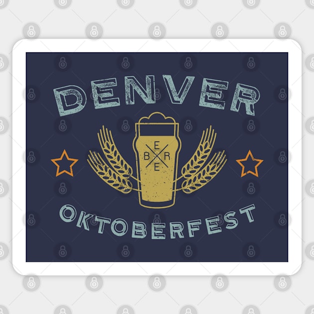 Denver Colorado Oktoberfest Celebration Sticker by Pine Hill Goods